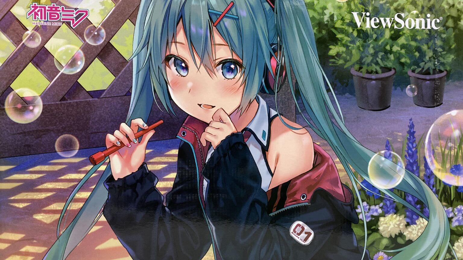 初音ミク モニター】viewsonic VA2456-MIKU 23.8 モニター 初音ミク