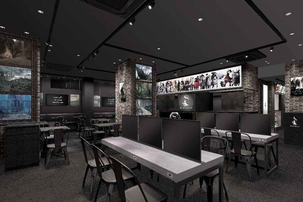 「スクウェア・エニックスカフェ東京」最後のコラボNieRシリーズの店内イメージ