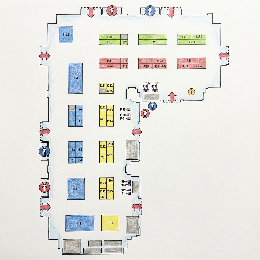 コミケC107 西3・4ホール 企業ブース 会場マップ
